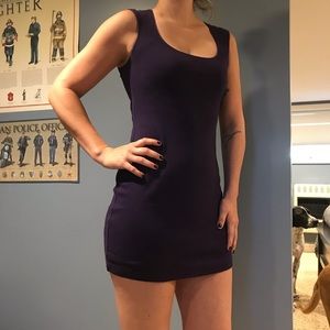 Purple SEXY SOFT Club Keyhole Back Dress
